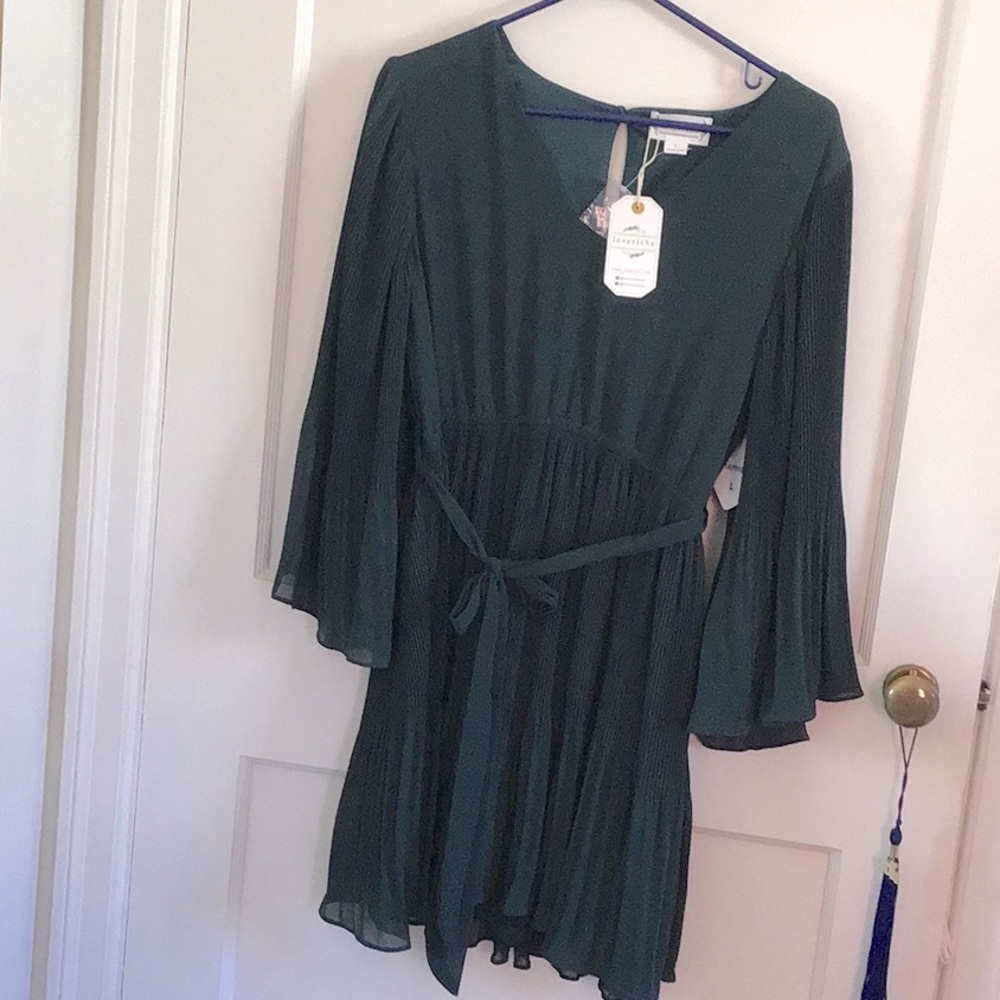 NWT, green holiday dress